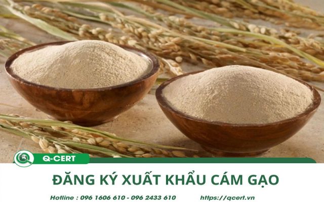 Đăng ký xuất khẩu cám gạo