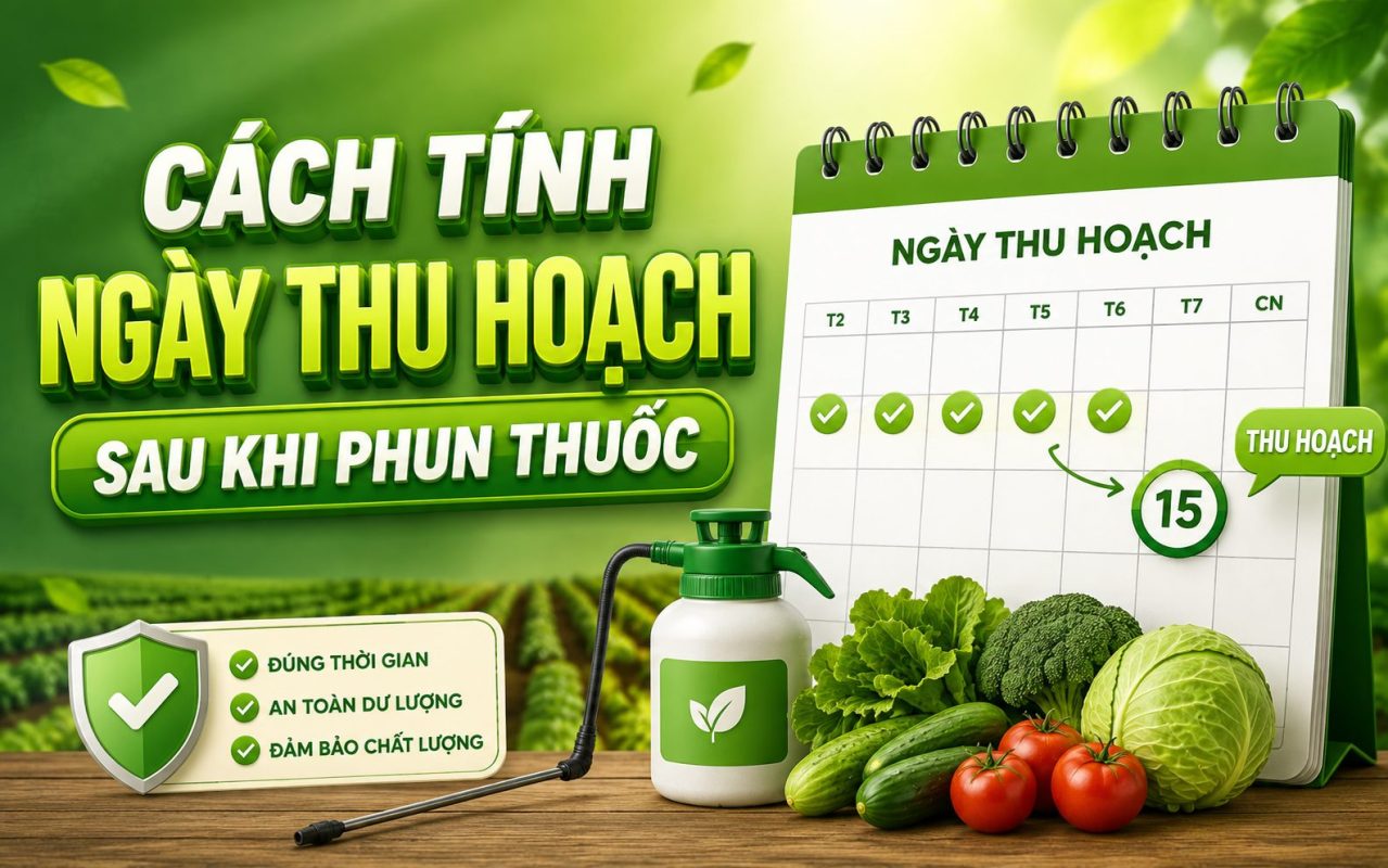 Cách tính thu hoạch sau khi phun thuốc