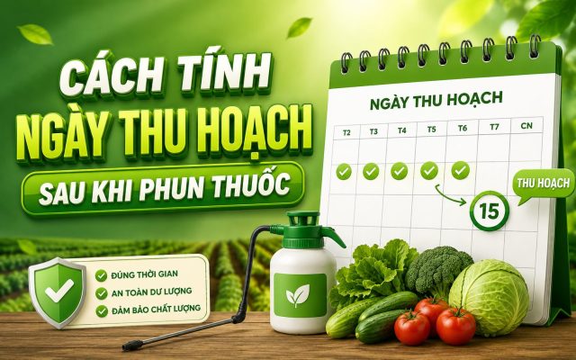 Cách tính thu hoạch sau khi phun thuốc