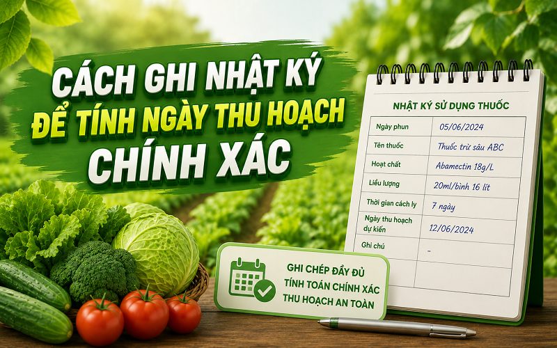Cách ghi nhật ký để tính ngày thu hoạch chính xác