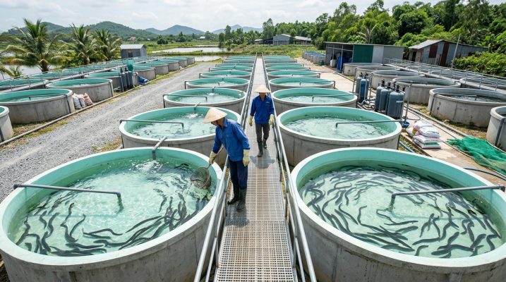 Bể nuôi lươn thương phẩm đạt chuẩn an toàn dịch bệnh Thủ tục xuất khẩu lươn đông lạnh mới nhất trang trại nuôi lươn thương phẩm an toàn