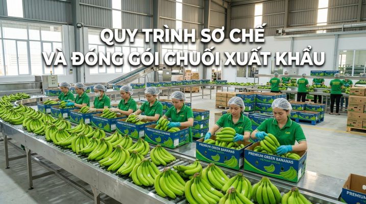 Quy Trình Sơ Chế Và Đóng Gói Chuối Xuất Khẩu Chuẩn Quốc Tế